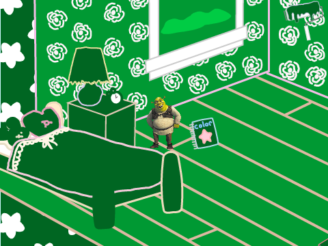 shreks bedroom