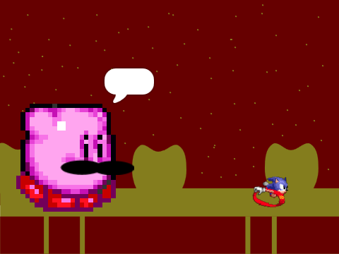 Run Away From Kirby WITH A MUSTACHE??