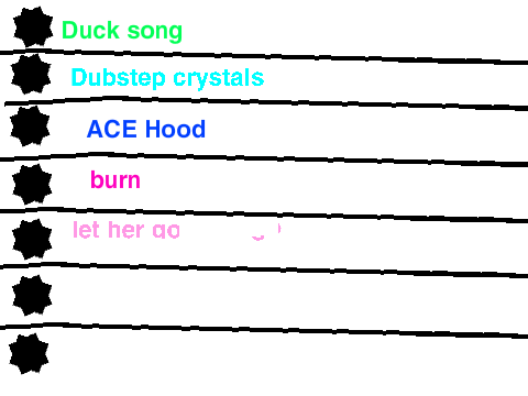 Song playlist - work in progress