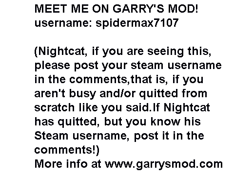 Meet me on Garry's Mod!