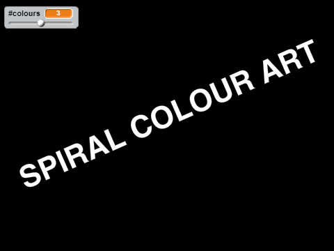 Spiral colour art