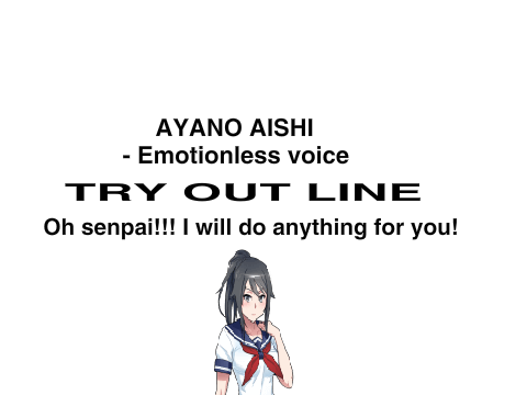 Yandere simulator Voice auditions! remix