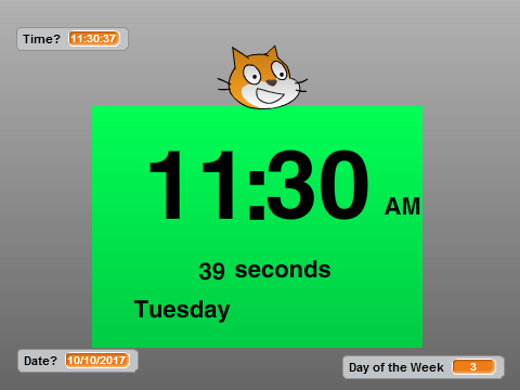 Scratch Clock System
