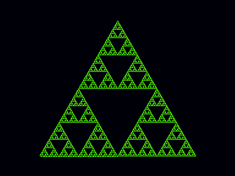 Superfast Sierpinski Gasket