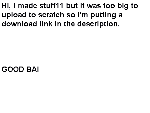 Stuff11 message