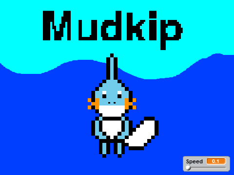 Speed Draw Of Mudkip (Pixelated)