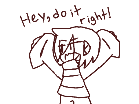 (w h )Childish war Undertale Asriel and Chara