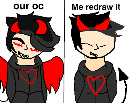 Add your oc and i will draw it. remix remix