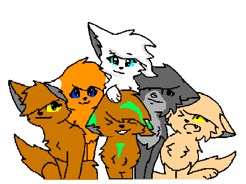 Snowpaw and friends