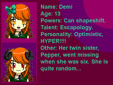 Demi and Clare for WITD RPG