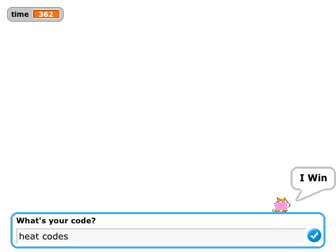 simple game with cheat codes