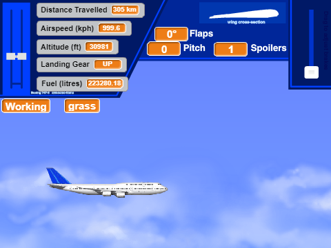 FLIGHT SIMULATOR Boeing 747-8 2D with Turbo Mode