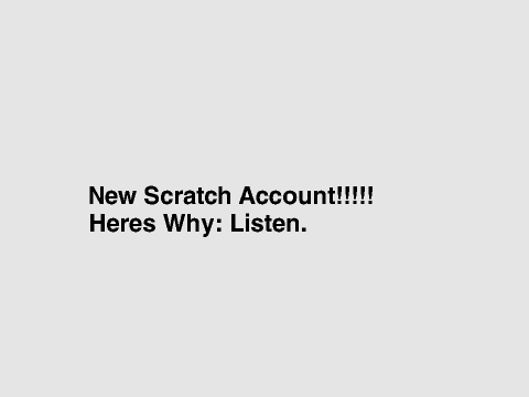New Account!