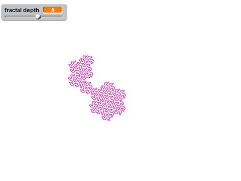 Flowsnake fractal with low level code