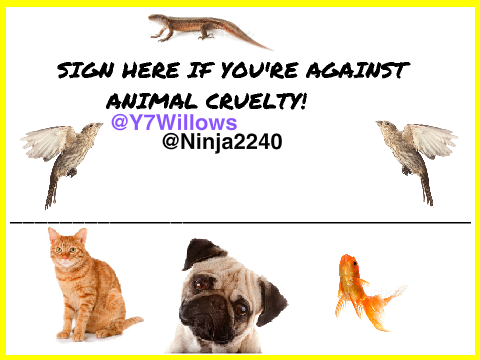 Sign If You're Against Animal Cruelty remix