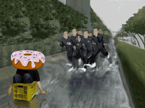 Catch that doughnut and eat it