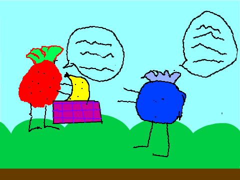 blueberry and strawberry