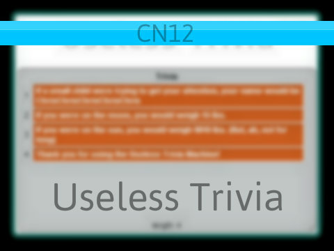 Useless Trivia Machine