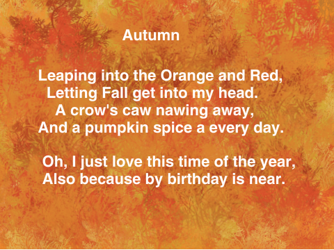 FSC Fall Poem Activity {Autumn}