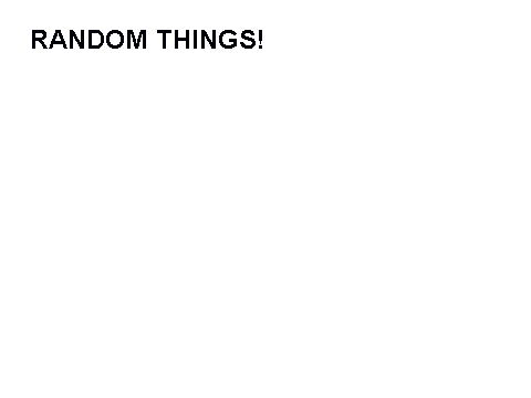 random things (eps.1)