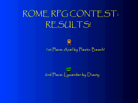 Rome RPG Contest Results
