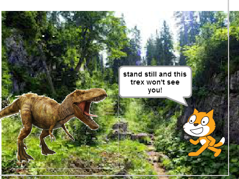 add yourself standing still
