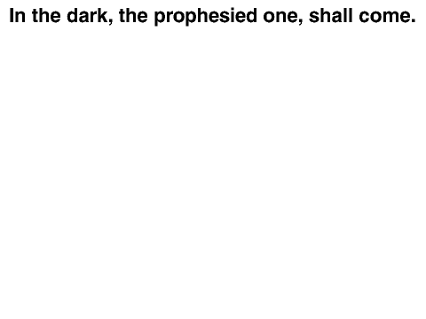 Voice audition and line for The Prophesied One remix