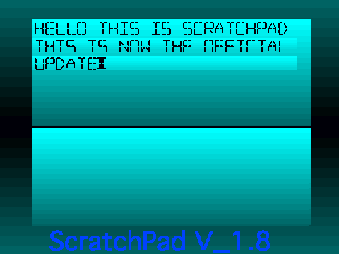 ScratchPad V_1.8 (Beta)