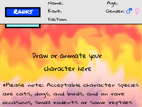 Bio Template for Creatures of the Wild RPG