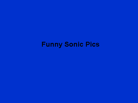 funny sonic pics