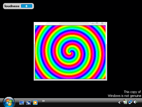 Sound Swirl in a Window