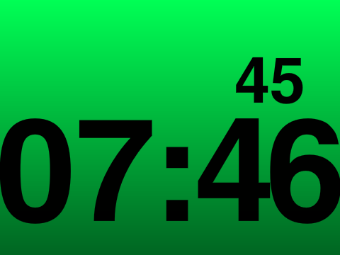 working digital clock