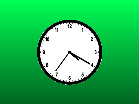 working analog clock