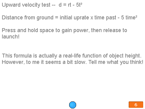 d = rt - 5t²