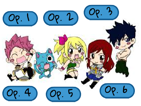 Fairytail Openings (1-6)