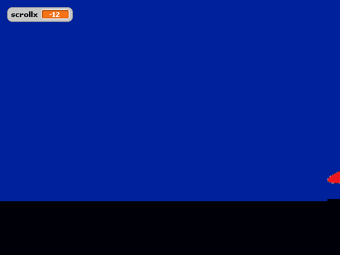 scrolling sprites