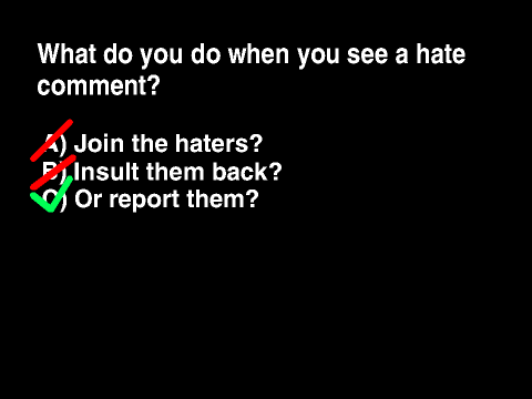  hate comments animation