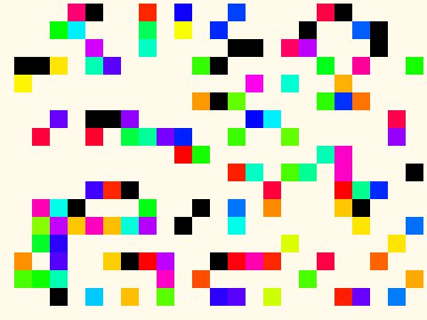 Tribute to: Ellsworth Kelly "Spectrum Colors Arranged by Chance II"
