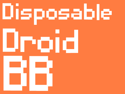 DisposableDroid BB | The Font Project