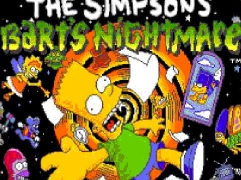 simpsons: barts nightmare (snes) title