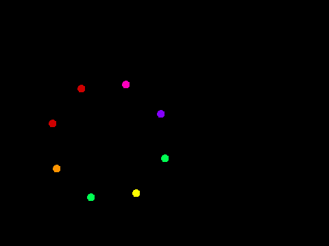 Merry-Go-Round Animated Illusion using Physics 