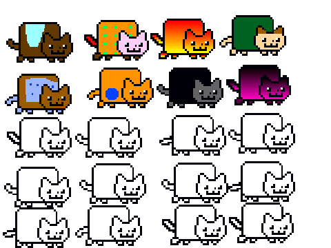 add yourself as a nyan cat
