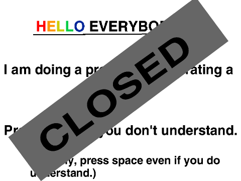 Contest: Create a 'hello'. CLOSED