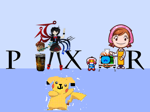 Put your character in PIXAR Logo remix