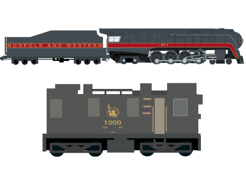 N&W 611 and CNJ 1000
