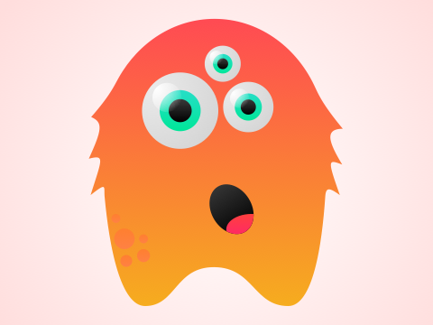 Cute Vector Monster Entry