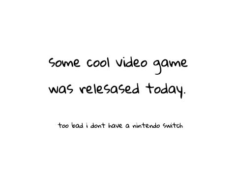 some cool video game was released today