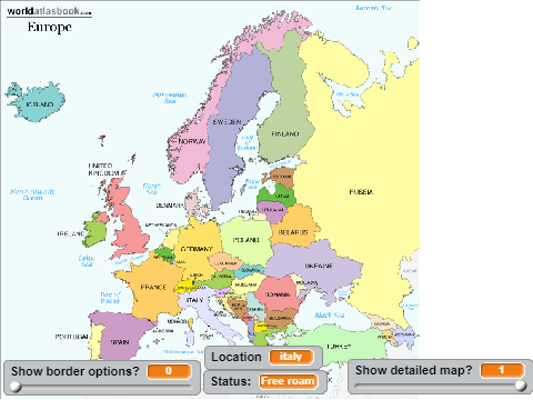 Countries game (spriteless)