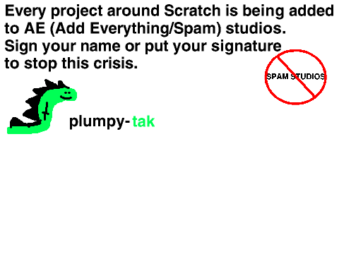 Sign to stop AE studios >:|