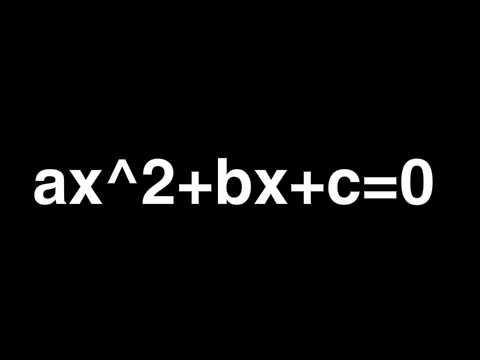 ax^2+bx+c=0